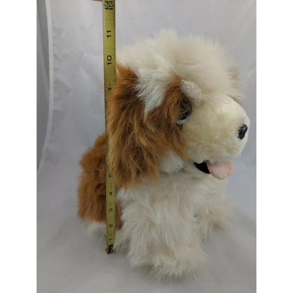 Fluffy Dog Plush 10 Inch Pedigree Pets Tan Brown Main Joy Ltd Stuffed Animal toy - Picture 6 of 7